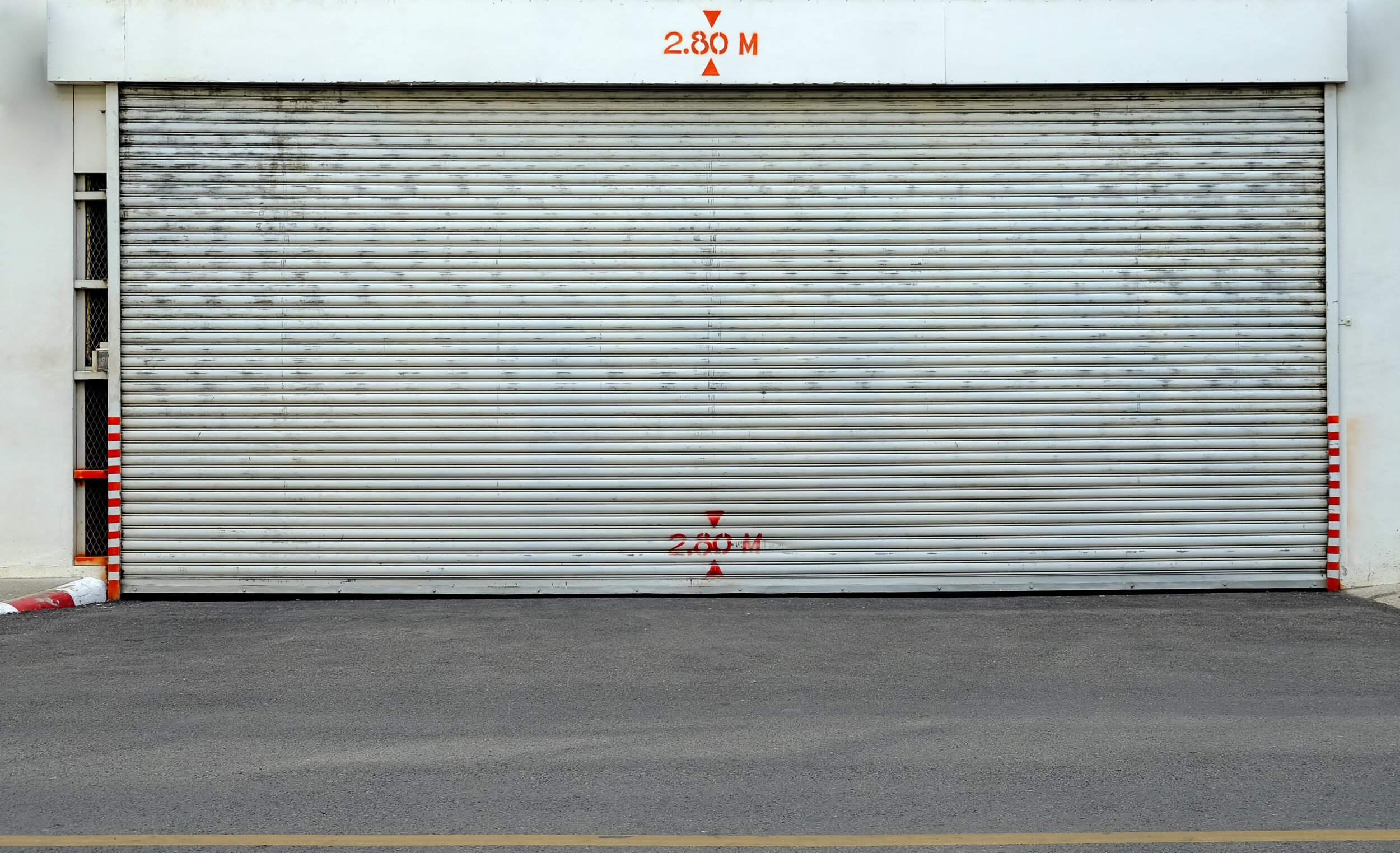 an image showing noisy garage doors